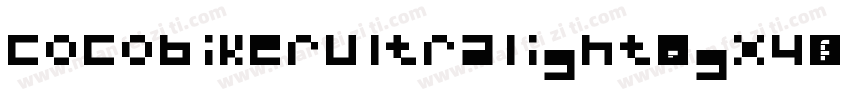 CocobikerUltralight-Egx4字体转换