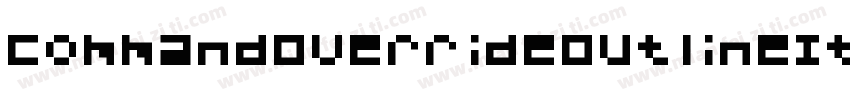 CommandOverrideOutlineItalic-v9D4字体转换