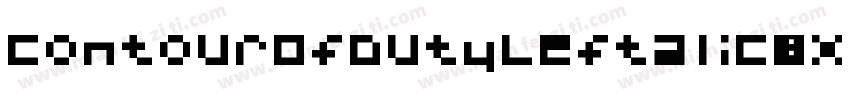 ContourOfDutyLeftalic-1xJ4字体转换