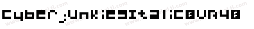 CyberjunkiesItalic-oVB4字体转换