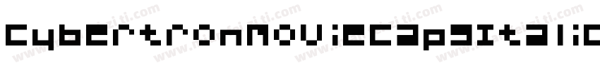 CybertronMoviecapsItalic-0Bj4字体转换