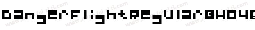 DangerFlightRegular-vWO4字体转换