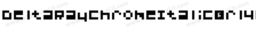 DeltaRayChromeItalic-orl4字体转换