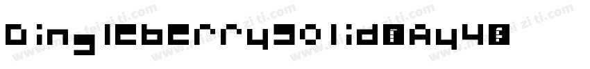 DingleberrySolid-7Ay4字体转换