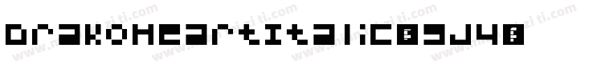DrakoHeartItalic-o5J4字体转换