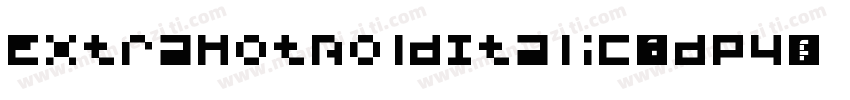 ExtraHotBoldItalic-YdP4字体转换