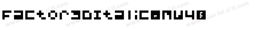 Factor3DItalic-EMw4字体转换