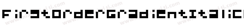 FirstOrderGradientItalic-1WE4字体转换