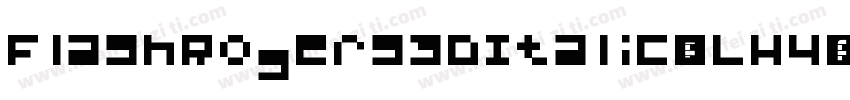 FlashRogers3DItalic-oLW4字体转换