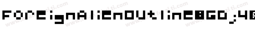 ForeignAlienOutline-1GDj4字体转换