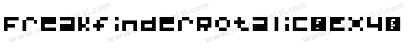 FreakfinderRotalic-WEX4字体转换