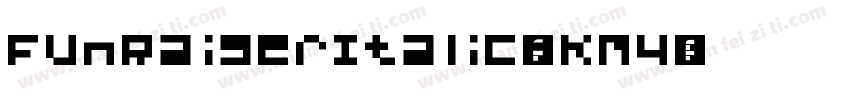 FunRaiserItalic-nKM4字体转换