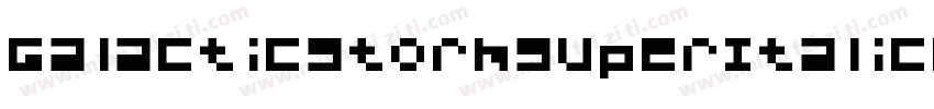 GalacticStormSuperItalic-0eZ4字体转换