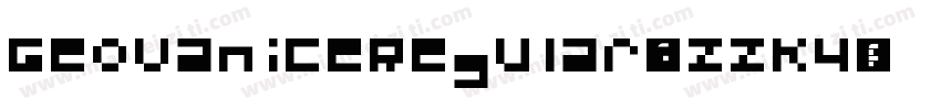 GeovaniceRegular-YzzK4字体转换