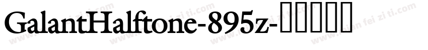 GalantHalftone-895z字体转换