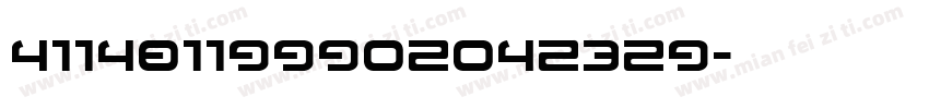 411481199902042329字体转换
