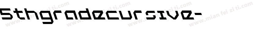 5thgradecursive字体转换