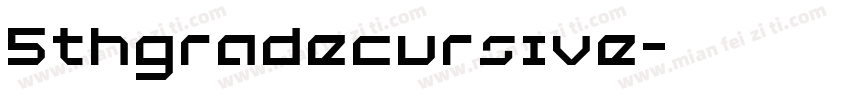 5thgradecursive字体转换