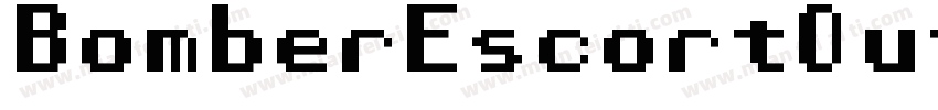 BomberEscortOutlineItalic-OVAW8字体转换