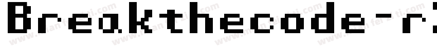 Breakthecode-rXp8字体转换