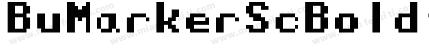 BuMarkerScBold-ZOA8字体转换