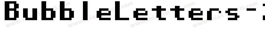 BubbleLetters-2rD8字体转换