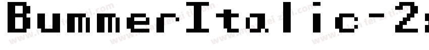 BummerItalic-2xV8字体转换