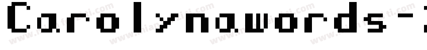 Carolynawords-2en8字体转换
