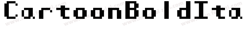 CartoonBoldItalic-ByV8字体转换