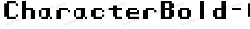 CharacterBold-OVO8字体转换