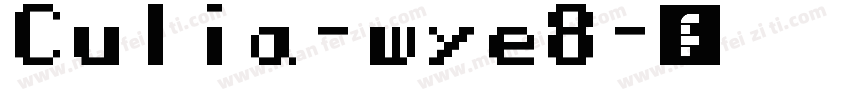 Culia-wye8字体转换