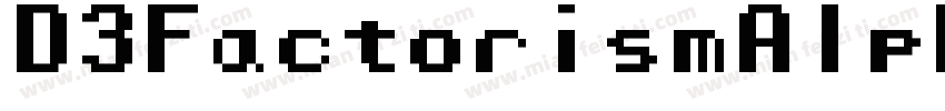 D3FactorismAlphabet-rgZ8字体转换