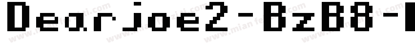 Dearjoe2-BzB8字体转换