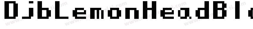 DjbLemonHeadBlockedBold-xlj8字体转换