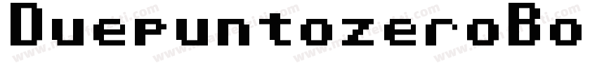DuepuntozeroBold-YLd8字体转换