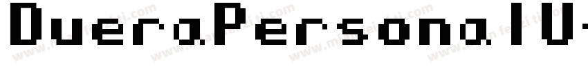 DueraPersonalUseNormalBold-Z5v8字体转换
