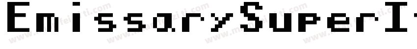 EmissarySuperItalic-r6q8字体转换