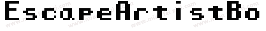 EscapeArtistBoldItalic-OVVm8字体转换