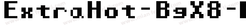 ExtraHot-BgX8字体转换