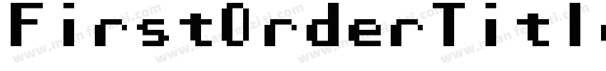 FirstOrderTitleItalic-YZJ8字体转换