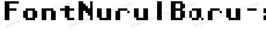 FontNurulBaru-xMp8字体转换