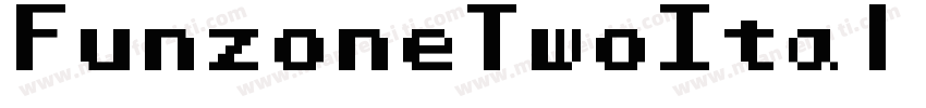 FunzoneTwoItalic-reG8字体转换
