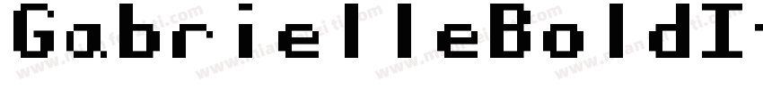 GabrielleBoldItalic-YdR8字体转换