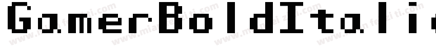 GamerBoldItalic-3Bv8字体转换