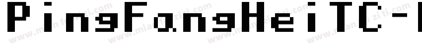 PingFangHeiTC-W8字体转换