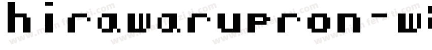 hirawarupron-w8字体转换