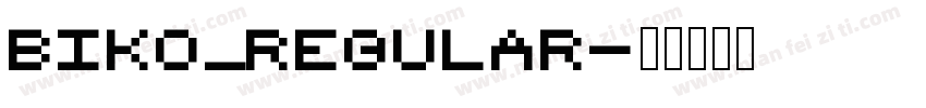 Biko_Regular字体转换