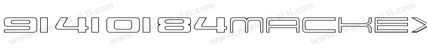 91410184MACKEX5PXP字体转换