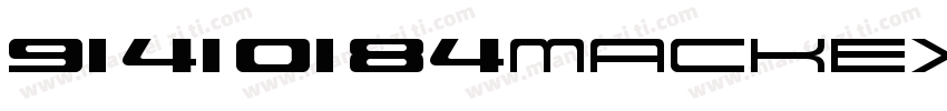 91410184MACKEX5PXP字体转换