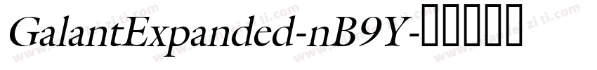 GalantExpanded-nB9Y字体转换